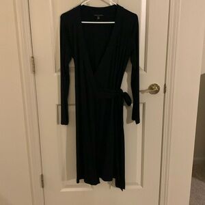 Banana Republic black wrap dress